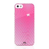 White Diamonds iPhone SE/5S/5 ile Uyumlu Swarovski Heartbeat Desenli Kılıf Pembe (Out) - 1