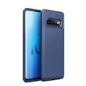Zore Galaxy S10+ Plus ile Uyumlu Negro Silikon Kılıf Lacivert - 1
