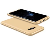 Zore Galaxy S8 Plus ile Uyumlu Ays Sert Kılıf Gold - 1