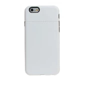 iPhone 6S Plus/6 Plus ile Uyumlu Kılıf Plastik Arka Koruma Beyaz - 1