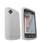 S8530 Wave II ile Uyumlu Silikon Kılıf Beyaz Renk - 1
