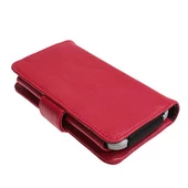iphone 6 ile Uyumlu Yan Kapaklı Cüzdanlı Kart Bölmeli Deri Kılıf Kırmızı Renk - 4