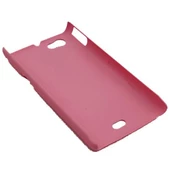 Xperia Miro ile Uyumlu Sert Kauçuk Kılıf Pembe - 2