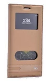 Zore G5 ile Uyumlu Elite Serisi Pencereli Kapaklı Kılıf Gold - 1