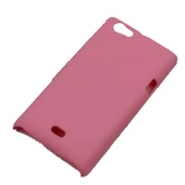 Xperia Miro ile Uyumlu Sert Kauçuk Kılıf Pembe - 3