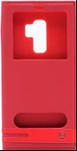 Zore Galaxy S9 ile Uyumlu Elite Serisi Pencereli Kapaklı Kılıf Kırmızı - 1