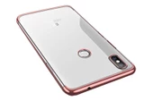 Zore Mi 8 ile Uyumlu Glitter Silikon Kılıf Rose Gold - 1