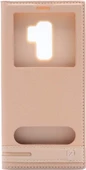 Zore Galaxy S9 ile Uyumlu Elite Serisi Pencereli Kapaklı Kılıf Gold - 1
