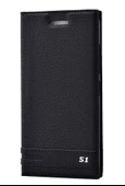 Zore Vibe S1 Lite ile Uyumlu Elite Serisi Kapaklı Kılıf Siyah - 1