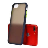 iPhone 7 Plus ile Uyumlu Lent Silikon Kılıf Lacivert - 1