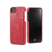 iPhone SE/5S/5 ile Uyumlu Shanghai Tang Deri Kaplamalı Sert Kılıf  Chrysanthemum (ST-508) - 1