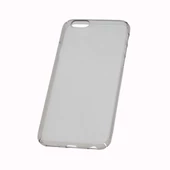 iPhone 6S/6 ile Uyumlu Rubber Kılıf Şeffaf Gri - 1