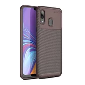 Zore Galaxy A10 ile Uyumlu Negro Silikon Kılıf Kahverengi - 1