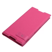 Xperia Z3 Plus ile Uyumlu Kılıf Safir Serisi Kapaklı Pembe thumbnail 1