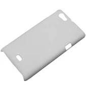 Xperia Miro ile Uyumlu Sert Kauçuk Kılıf Beyaz - 3