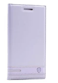 Zore Vibe S1 ile Uyumlu Elite Serisi Kapaklı Kılıf Beyaz - 1