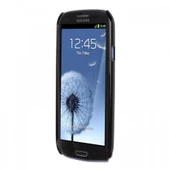 Galaxy S3 i9300 ile Uyumlu Sert Kauçuk Kılıf Ay Yıldızlı Model Siyah Renk - 3