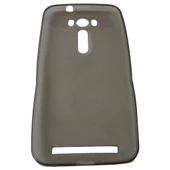 Zenfone 2 ile Uyumlu 0.2mm Soft Silikon Kılıf Siyah - 1