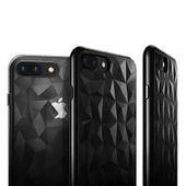 Ringke Air Prism 3D Elmas Yansıması iPhone 7 ile Uyumlu KIlıf Ink Black - 3