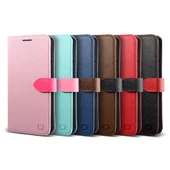 Lific Galaxy Note 5 ile Uyumlu Saffiano Diary Kılıf Baby Pink - 2