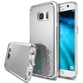 Ringke Mirror Fusion Galaxy S7 ile Uyumlu Aynalı Kılıf Silver - 1