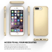 Ringke Slim iPhone 7/8 Plus ile Uyumlu KIlıf Royal Gold İnce Şık Tasarım - 2