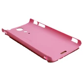 Xperia TX LT29i ile Uyumlu Sert Kauçuk Kılıf Pembe - 2
