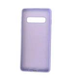 Galaxy S10 ile Uyumlu Cappy Silikon Kılıf Lila - 2