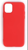 iPhone 11 ile Uyumlu Cappy Silikon Kılıf Kırmızı - 1