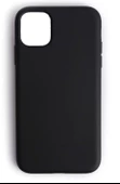 iPhone 11 Pro Max ile Uyumlu Cappy Silikon Kılıf Siyah - 1