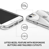 Ringke Flow iPhone 7/8 ile Uyumlu KIlıf Crystal Clear 3D Dalga Efekti Hafif Esnek Şeffaf Transparan thumbnail 2