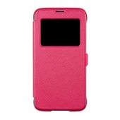 Anymode G900 Galaxy S5 ile Uyumlu View Flip Cover Kılıf Koyu Pembe - 1