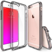Ringke Fusion iPhone 6s Plus/ 6 Plus ile Uyumlu KIlıf Smoke Black TPU Bumper Extra Darbe Emici - 1