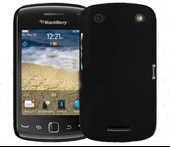 BlackBerry 9380 Curve ile Uyumlu Sert Kauçuk Kılıf Siyah Renk - 1