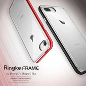 Ringke Frame iPhone 7 ile Uyumlu Çerçeveli Bumper Kılıf Metal Slate thumbnail 2