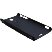 Xperia TX LT29i ile Uyumlu Sert Kauçuk Kılıf Siyah - 2
