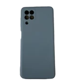 Galaxy A22 ile Uyumlu Cappy Silikon Kılıf Lacivert thumbnail 1