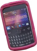 BlackBerry 9360 ile Uyumlu Curve Termo Plastik Silikon Kılıf Pembe Renk - 2
