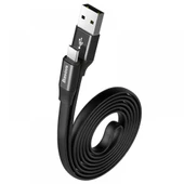 Baseus Nimble 2A Type-C Şarj ve Data Kablosu 1.2 Metre Siyah CATMBJ-AO1 - 1