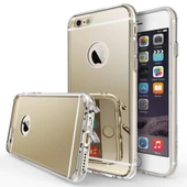 Ringke Mirror Fusion iPhone 6s/ 6 ile Uyumlu Aynalı Kılıf Royal Gold - 1