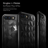 Ringke Air Prism 3D Elmas Yansıması iPhone 7/8 Plus ile Uyumlu KIlıf Ink Black Ultra Hafif Esnek İnce - 4