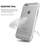 Ringke Air iPhone 6s Plus/ 6 Plus ile Uyumlu KIlıf Smoke Black thumbnail 6