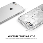 Ringke Air Prism 3D Elmas Yansıması iPhone 7 ile Uyumlu KIlıf Smoke Black - 4