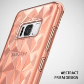 Ringke Air Prism 3D Elmas Yansıması Galaxy S8 ile Uyumlu Kılıf Rose Gold - 2