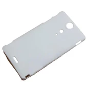 Xperia TX LT29i ile Uyumlu Sert Kauçuk Kılıf Beyaz thumbnail 3