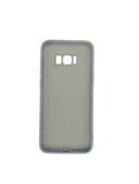 Galaxy S8 Plus ile Uyumlu Cappy Silikon Kılıf Gri thumbnail 2