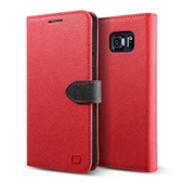 Lific Galaxy Note 5 ile Uyumlu Saffiano Diary Kılıf Baby Pink - 1