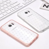 Ringke Noble Fusion Galaxy S7 Edge ile Uyumlu Taşlı Kılıf Extra Darbe Emici Wedding Clear - 4