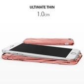 Ringke Flow iPhone 7/8 Plus ile Uyumlu KIlıf Rose Gold 3D Dalga Efekti Hafif Esnek Renkli Transparan - 3
