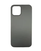 iPhone 12 Pro Max ile Uyumlu Cappy Silikon Kılıf Siyah - 1